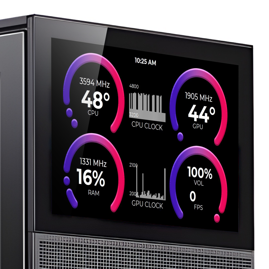 ISKAページ Sensor Panel - Midnight Wave AIDA64 Stat Monitor Skin
